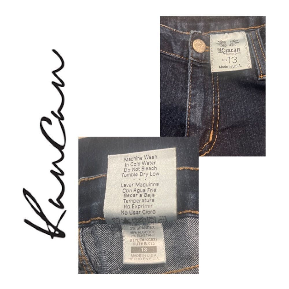 KanCan Embellished Skinny Jeans - KC-022: Size 13 - Picture 3 of 3
